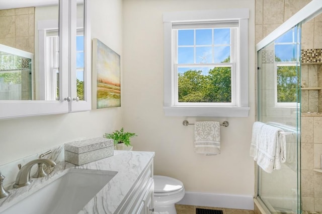 27 Watcha Path, Edgartown, MA 02539 - full bathroom with plenty of natural light, vanity, and a stall shower