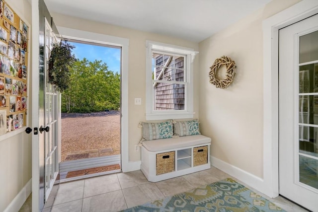 27 Watcha Path, Edgartown, MA 02539 - mudroom featuring light tile patterned floors and baseboards
