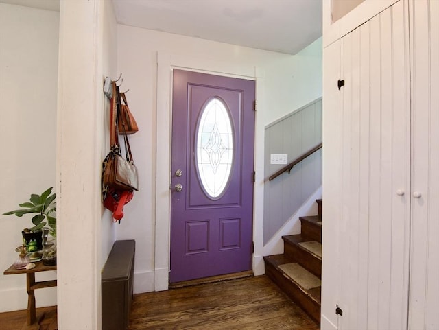 31 E St, Stafford, CT 06076 - entrance foyer featuring wood finished floors and stairway