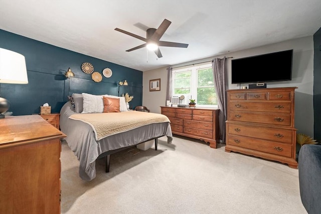 547 Washington St Unit B13, Pembroke, MA 02359 - bedroom with light colored carpet and ceiling fan