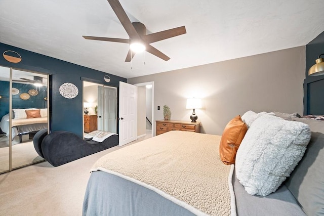 547 Washington St Unit B13, Pembroke, MA 02359 - bedroom with carpet floors and a ceiling fan