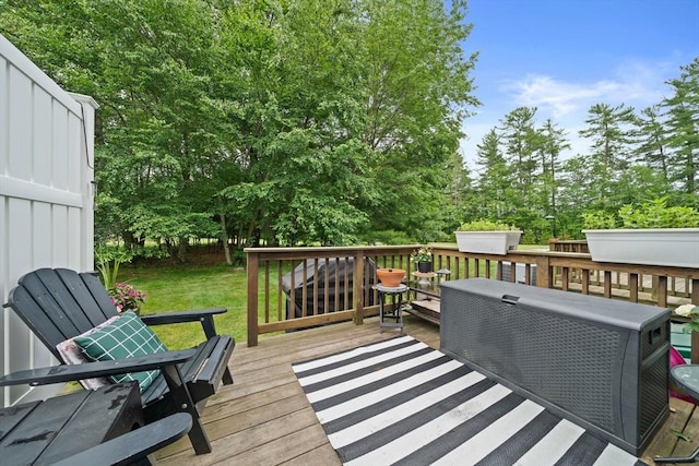 547 Washington St Unit B13, Pembroke, MA 02359 - wooden deck featuring a yard and view of wooded area