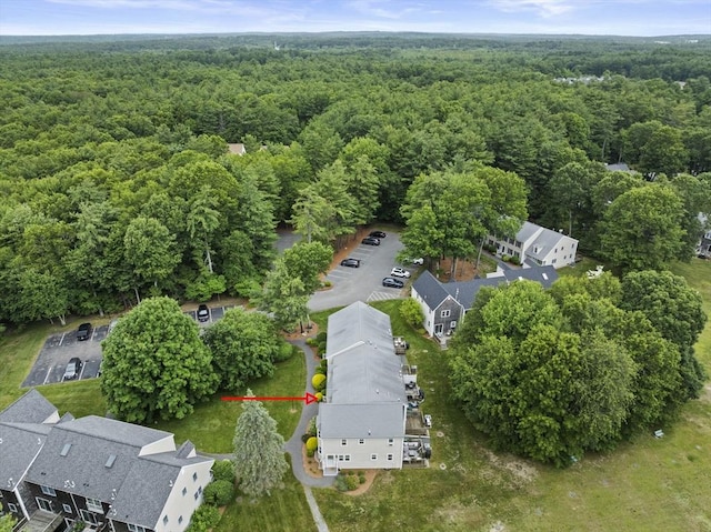 547 Washington St Unit B13, Pembroke, MA 02359 - bird's eye view of a heavily wooded area