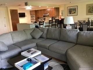 154 Lynnway Unit 309, Lynn, MA 01902 - living area with ceiling fan