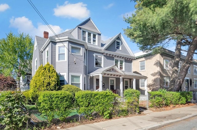 view of front of home with a porch