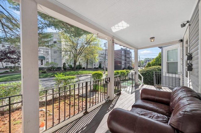 view of sunroom