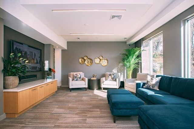 interior space featuring visible vents