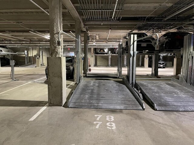 interior space featuring concrete flooring