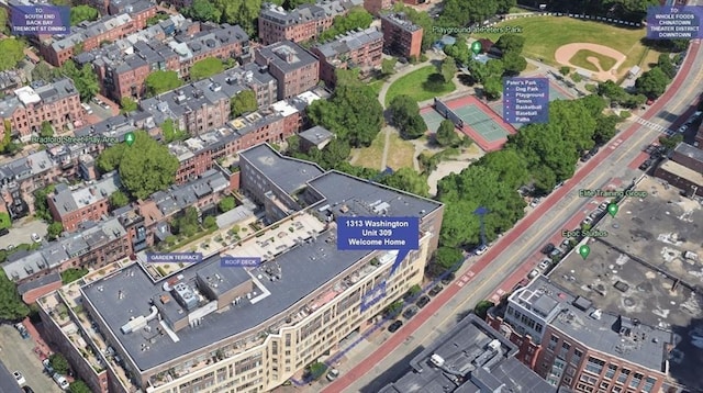 1313 Washington St Unit 309, Boston, MA 02118 - aerial overview of property's location