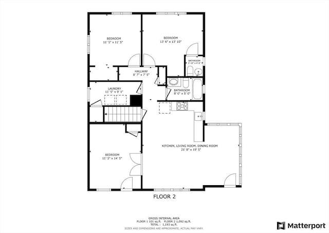 59 Harvard St, Everett, MA 02149 - room layout