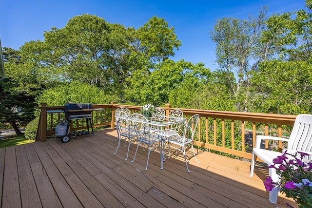 18 Curve Hill Rd, Yarmouth, MA 02664 - deck with outdoor dining area and grilling area