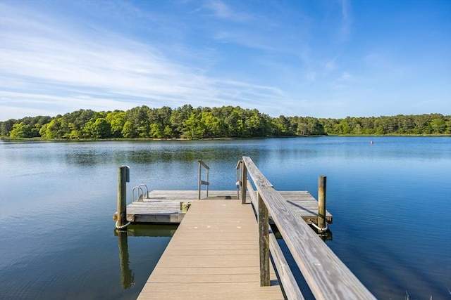 18 Curve Hill Rd, Yarmouth, MA 02664 - dock area with a water view and a wooded view