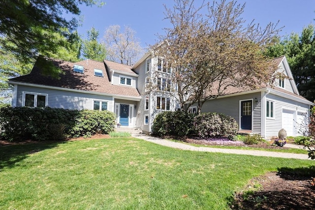 8 Fieldstone Ln, Natick, MA 01760 - view of front of home featuring a front yard and entry steps