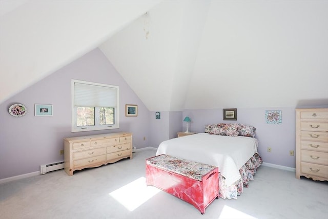 8 Fieldstone Ln, Natick, MA 01760 - bedroom featuring baseboards, vaulted ceiling, and light colored carpet