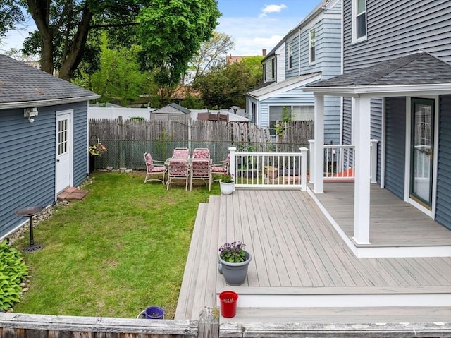 28 Albano St, Boston, MA 02131 - view of wooden deck