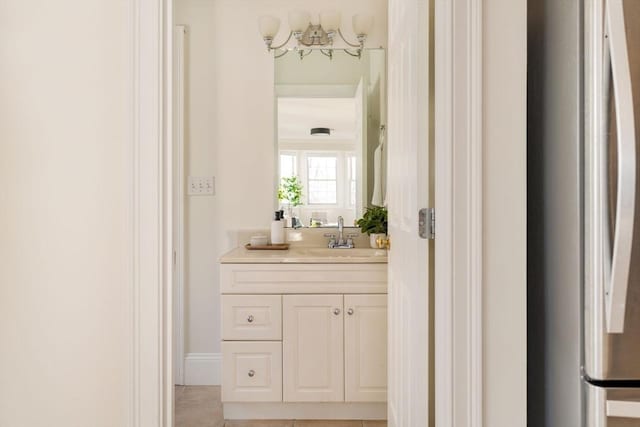 bathroom with vanity