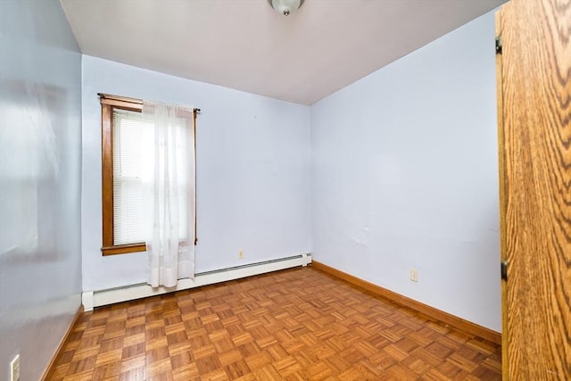 101 Cory St, Fall River, MA 02720 - spare room featuring baseboards and baseboard heating