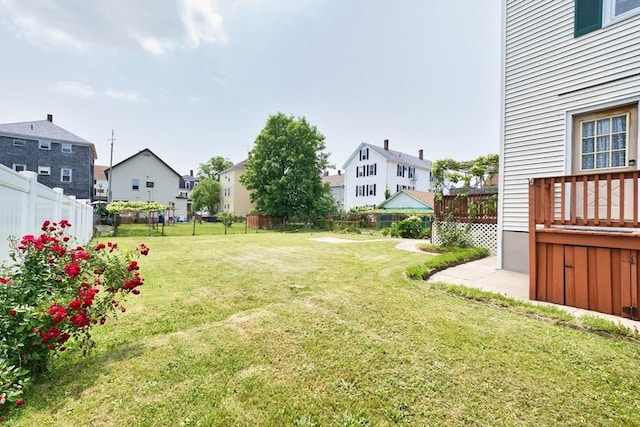 101 Cory St, Fall River, MA 02720 - view of yard featuring a residential view and a deck
