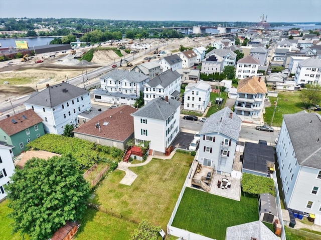 101 Cory St, Fall River, MA 02720 - aerial perspective of suburban area featuring a nearby body of water