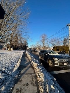 view of road