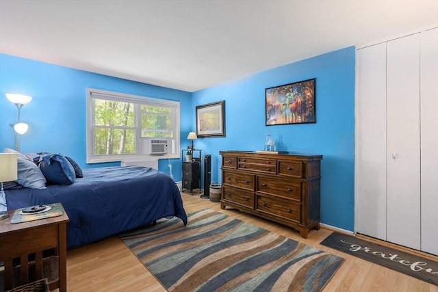 120 Litchfield Pines Dr Unit A, Leominster, MA 01453 - bedroom featuring wood finished floors, cooling unit, and a closet