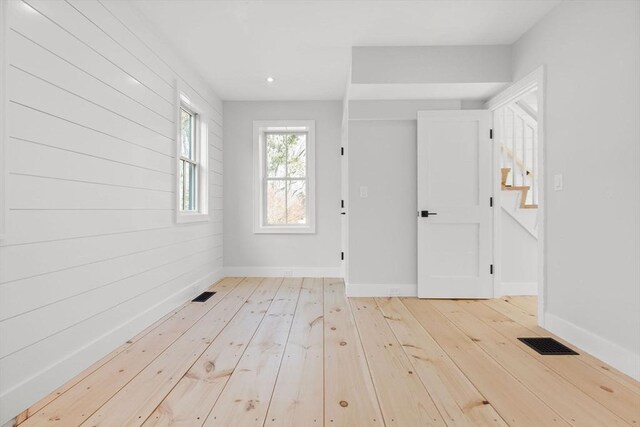 540 S Orleans, Orleans, MA 02653 - foyer with hardwood / wood-style flooring, baseboards, and recessed lighting