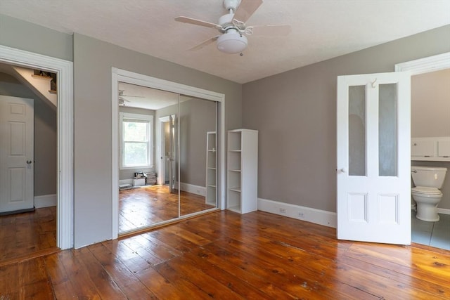 1 Commonwealth Ave, Sturbridge, MA 01518 - empty room with hardwood / wood-style floors and a ceiling fan