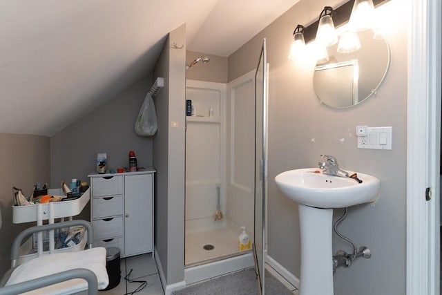 1 Commonwealth Ave, Sturbridge, MA 01518 - bathroom featuring a shower stall and baseboards