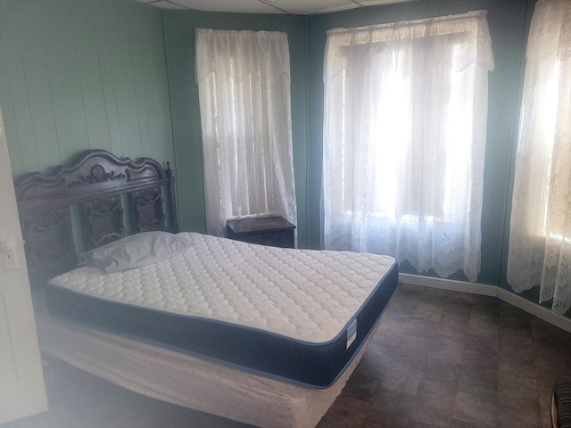 bedroom with baseboards