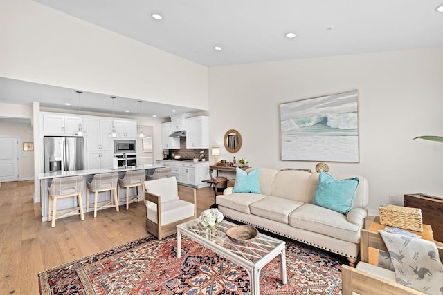 5 Diane Ter Unit 5, Scituate, MA 02066 - living room featuring recessed lighting and light wood finished floors