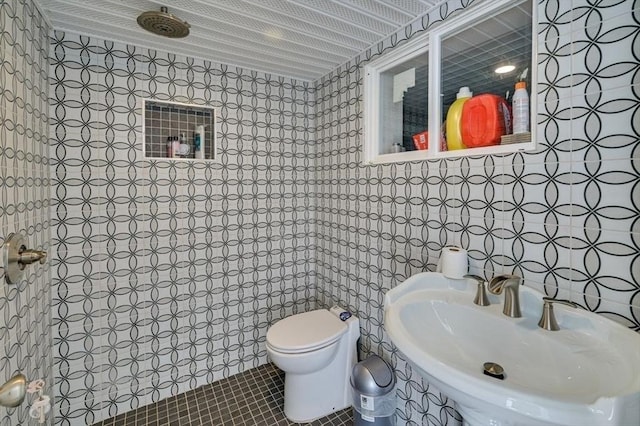 104 Kings Cove Beach Rd, Weymouth, MA 02191 - bathroom featuring a sink and tile patterned floors