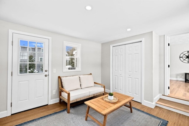 interior space featuring light hardwood / wood-style floors