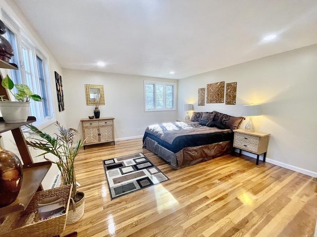 17 Brentwood Rd, Sudbury, MA 01776 - bedroom with baseboards, recessed lighting, and light wood-style floors