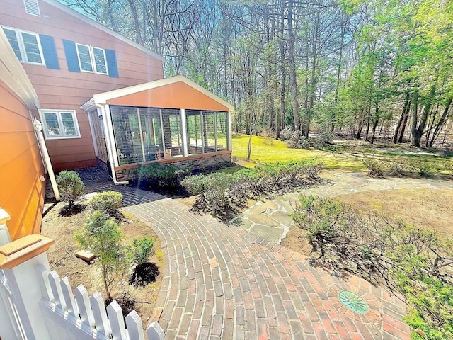 17 Brentwood Rd, Sudbury, MA 01776 - view of yard featuring fence
