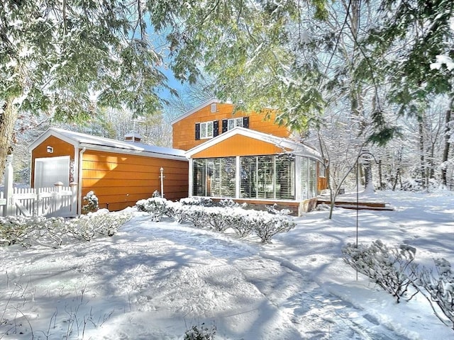 17 Brentwood Rd, Sudbury, MA 01776 - view of front of property with fence