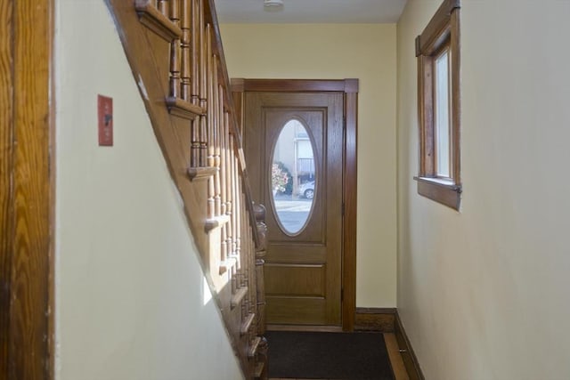 doorway with plenty of natural light