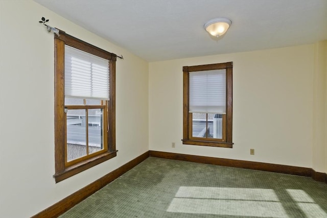 view of carpeted empty room