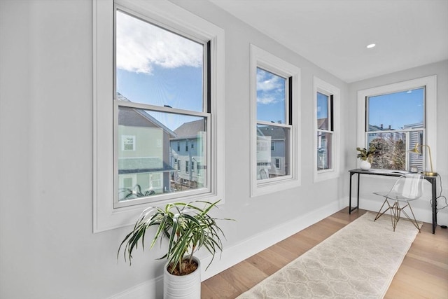 39 Bonner Ave Unit 39, Medford, MA 02155 - sitting room featuring plenty of natural light, wood finished floors, baseboards, and recessed lighting