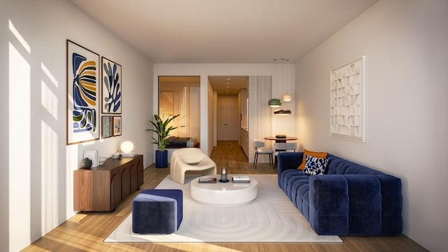 682 Atlantic Ave Unit 37J, Boston, MA 02111 - living area with light wood finished floors
