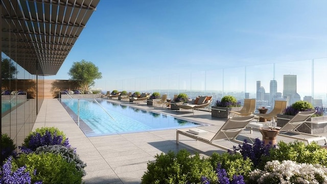 682 Atlantic Ave Unit 37J, Boston, MA 02111 - community pool featuring a patio area