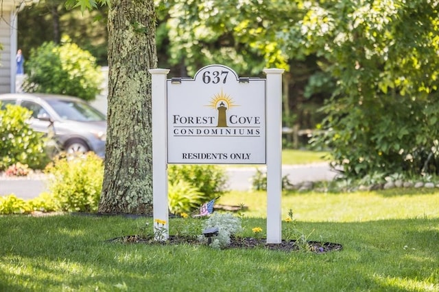 637 Gifford St Unit 4A, Falmouth, MA 02540 - community / neighborhood sign featuring a lawn