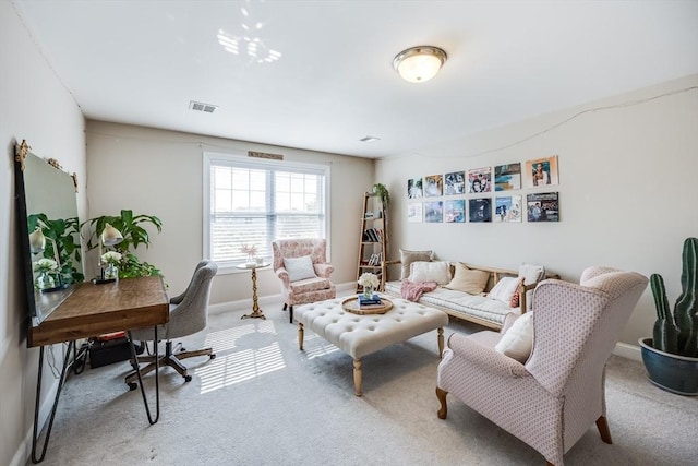 637 Gifford St Unit 4A, Falmouth, MA 02540 - living room featuring carpet flooring and an office area