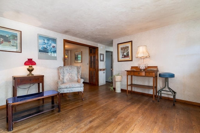 397 Elm St, Braintree, MA 02184 - living area featuring wood finished floors and baseboards