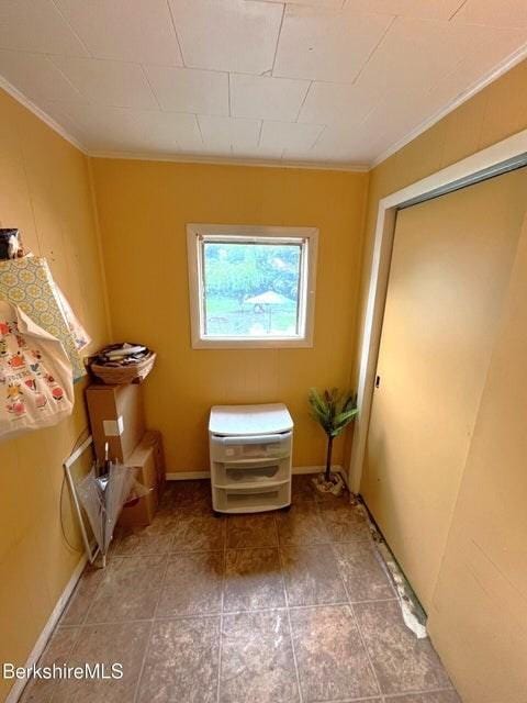 56-58 N Summer St, Adams, MA 01220 - miscellaneous room featuring ornamental molding and tile patterned floors