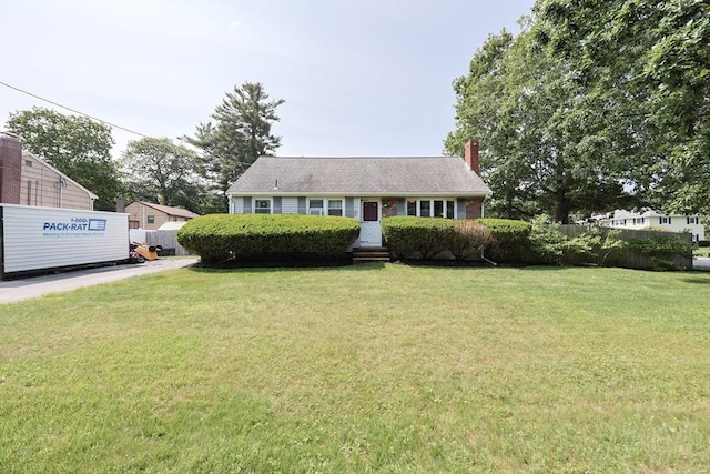 68 Partridge Dr, Brockton, MA 02301 - view of front of house featuring a chimney