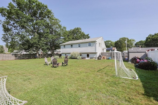 68 Partridge Dr, Brockton, MA 02301 - view of yard featuring a storage unit