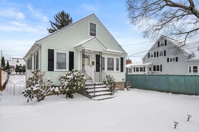 view of front of home