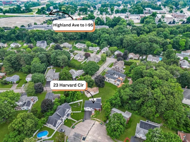 23 Harvard Cir, Needham, MA 02494 - view of property location with nearby suburban area