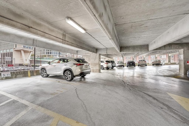 view of parking deck