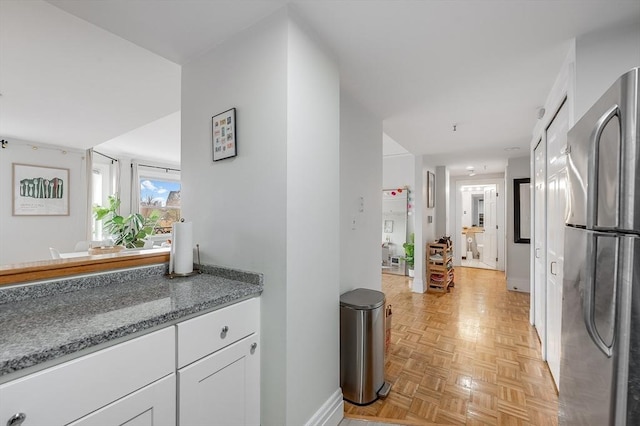 corridor with baseboards